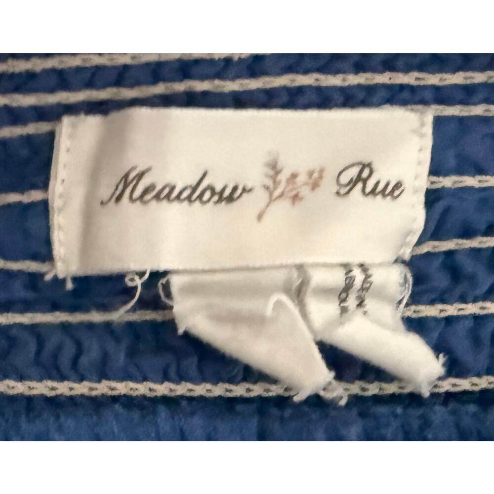 Anthropologie X Meadow Rue Women's Ping Blue Embroidered Maxi Skirt Boho Peasant - Picture 8 of 10